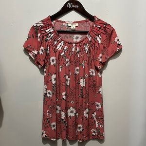 Style & Co Floral Babydoll shirt
